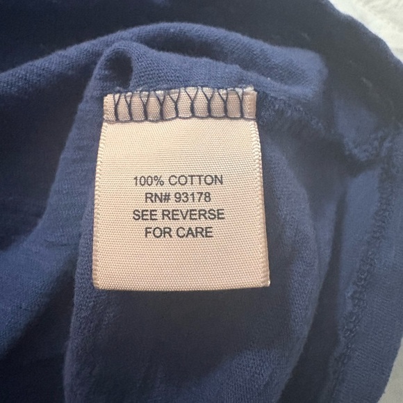 Philosophy Blue Mini T Shirt Dress with Red Embroidered Flowers. 100% Cotton - Picture 8 of 11